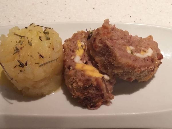 Enrollado de carne y bacon