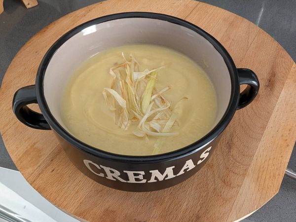 Crema de coliflor al azafrán