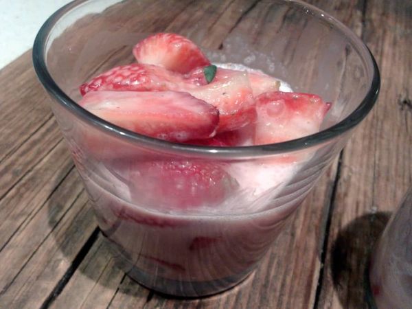 Fresas a la pimienta negra