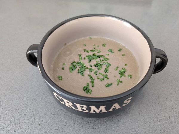 Crema de champiñones