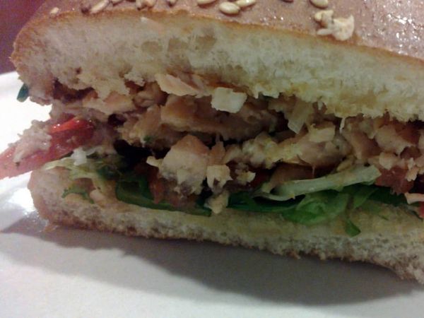 Hamburguesa de salmón